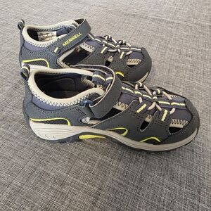 Merrell Toddler Boys H2O Hydro Hiker Sandals Blue Green Breathable 9
